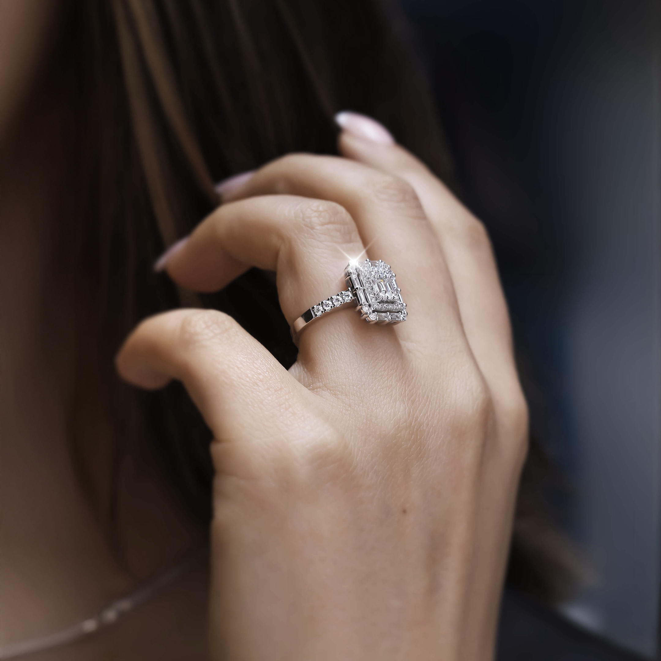 Tektaş Pırlanta Küpeler