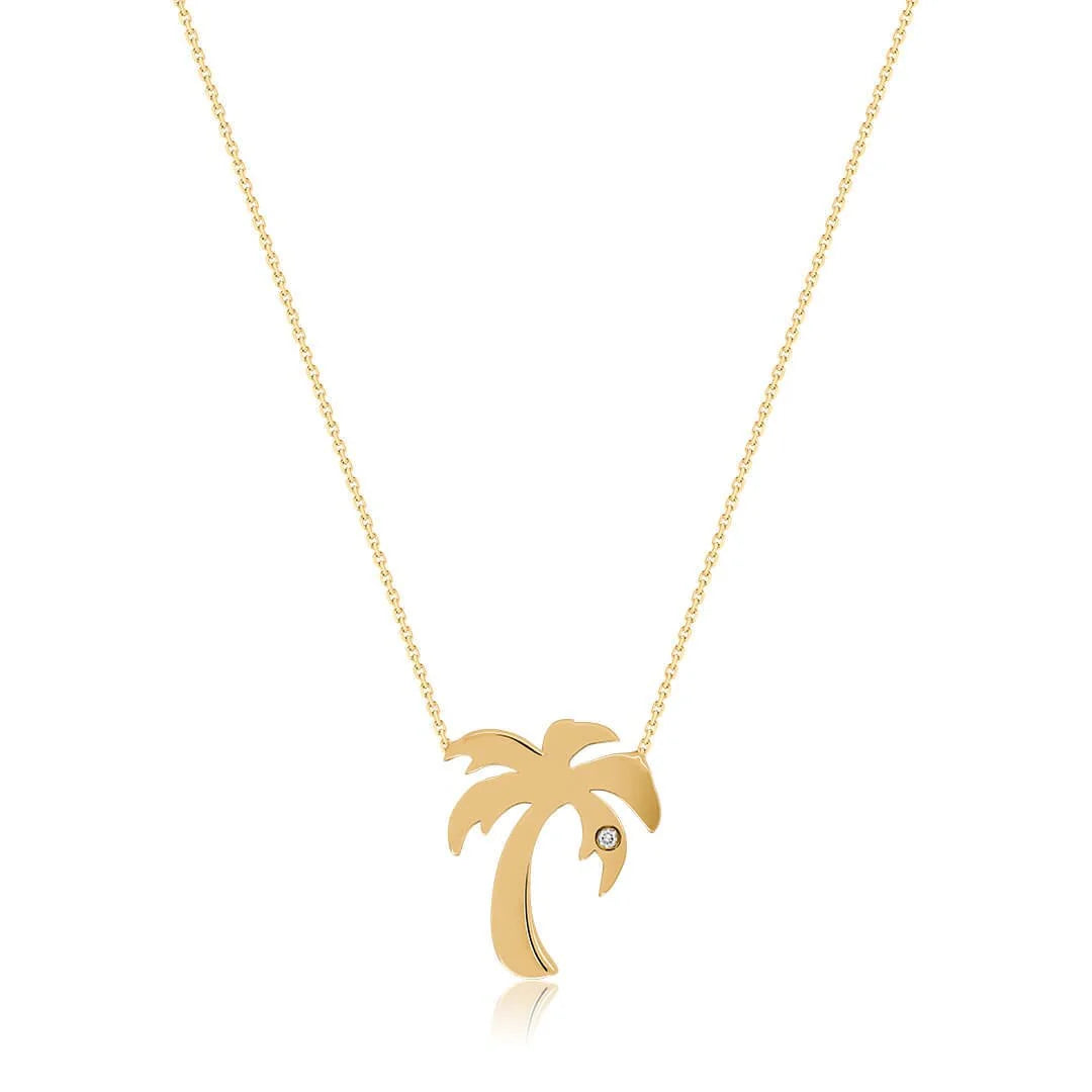 0,01 Karat Pırlanta Kolye "Palmiye" - Venta Jewelry
