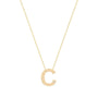 0,01 Karat Pırlantalı Harfli Kolye "C" - Venta Jewelry