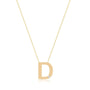 0,01 Karat Pırlantalı Harfli Kolye "D" - Venta Jewelry