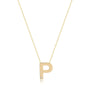 0,01 Karat Pırlantalı Harfli Kolye "P" - Venta Jewelry