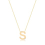 0,01 Karat Pırlantalı Harfli Kolye "S" - Venta Jewelry