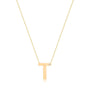 0,01 Karat Pırlantalı Harfli Kolye "T" - Venta Jewelry