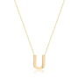0,01 Karat Pırlantalı Harfli Kolye "U" - Venta Jewelry