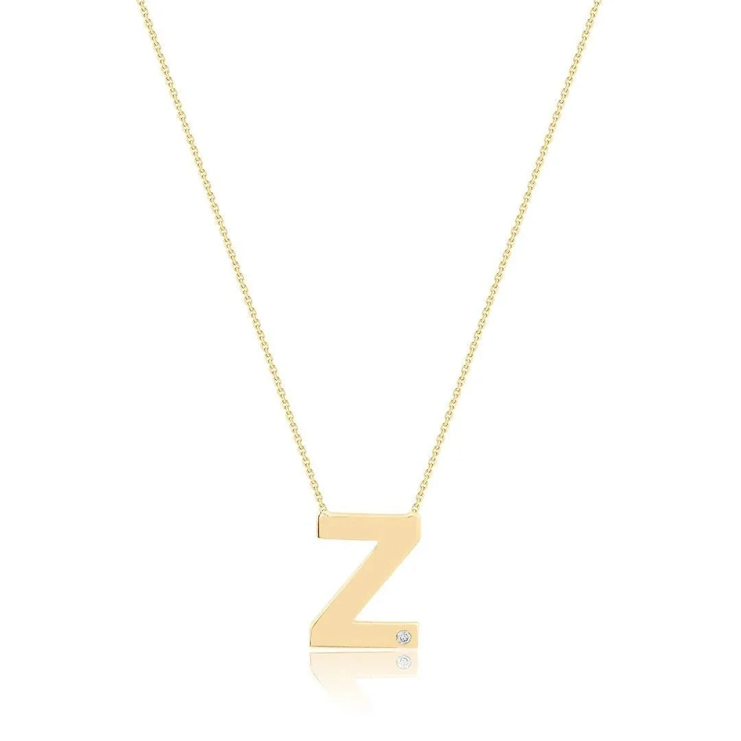 0,01 Karat Pırlantalı Harfli Kolye "Z" - Venta Jewelry