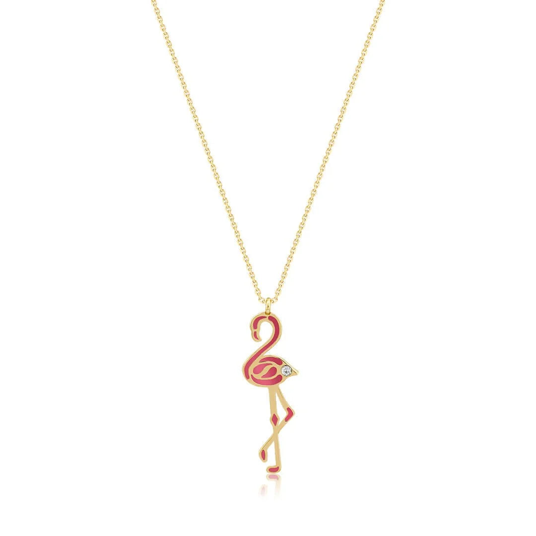 0,01 Karat Pırlantalı Kolye "Flamingo" - Venta Jewelry