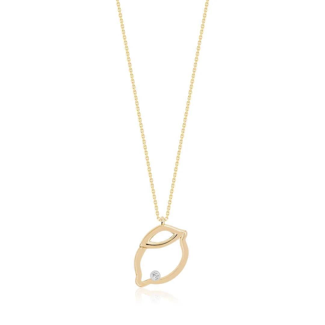 0,01 Karat Pırlantalı Kolye "Limon" - Venta Jewelry