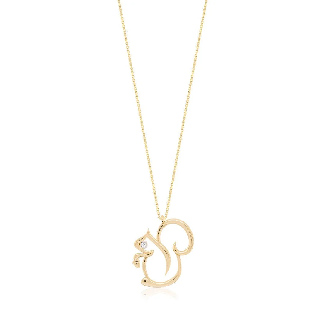0,01 Karat Pırlantalı Kolye "Sincap" - Venta Jewelry