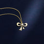 0,02 Karat Pırlanta Kolye "Fiyonk" - Venta Jewelry