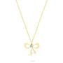 0,02 Karat Pırlanta Kolye "Fiyonk" - Venta Jewelry