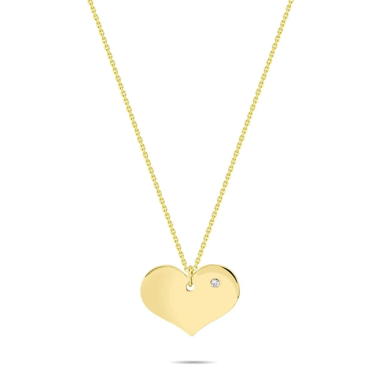 0,02 Karat Pırlanta Kolye "Kalp" - Venta Jewelry