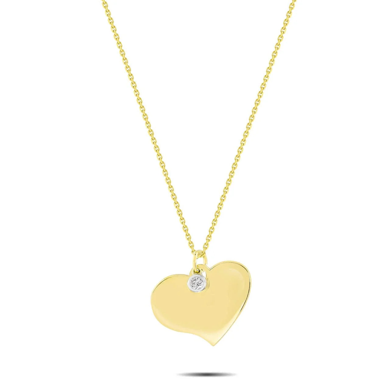 0,02 Karat Pırlanta Kolye "Kalp" - Venta Jewelry