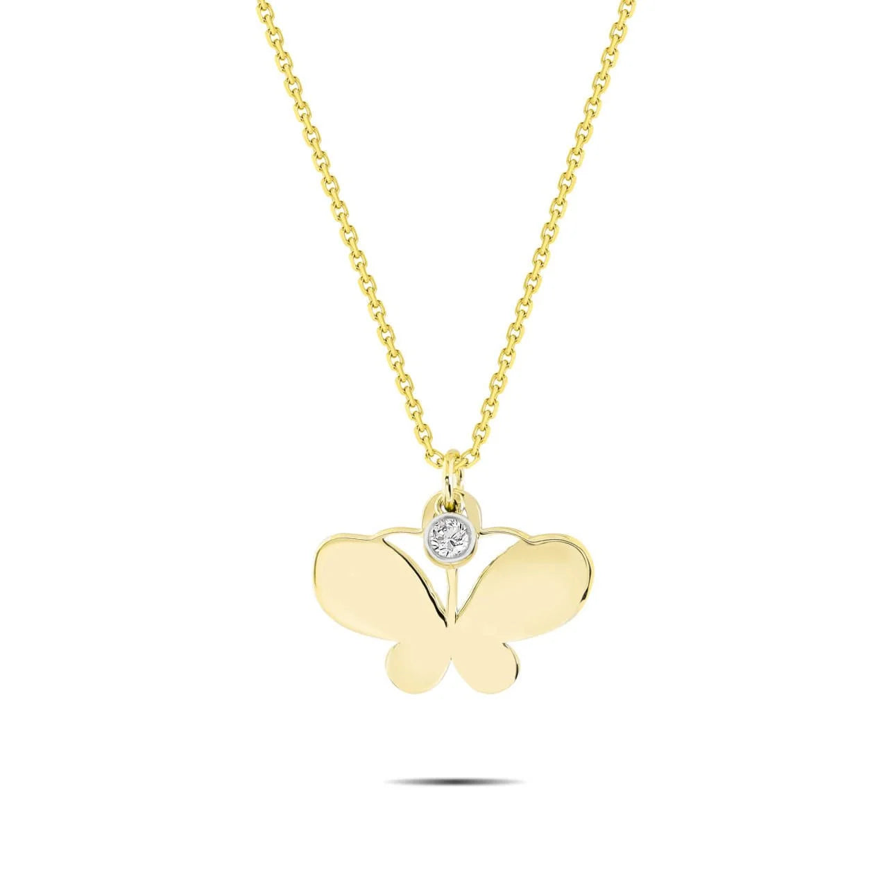 0,02 Karat Pırlanta Kolye "Kelebek" - Venta Jewelry