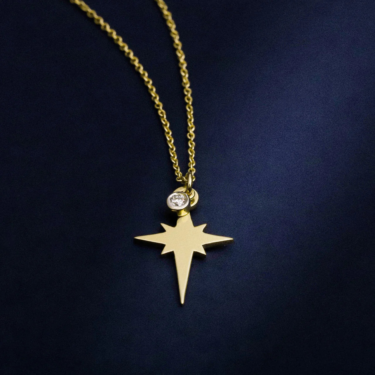 0,02 Karat Pırlanta Kolye "Kutup Yıldızı" - Venta Jewelry