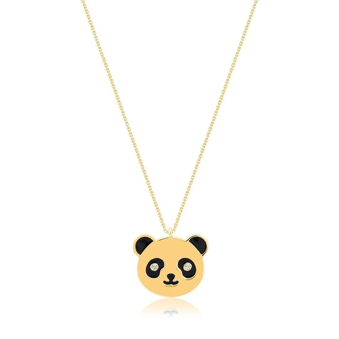 0,02 Karat Pırlanta Kolye "Panda" - Venta Jewelry