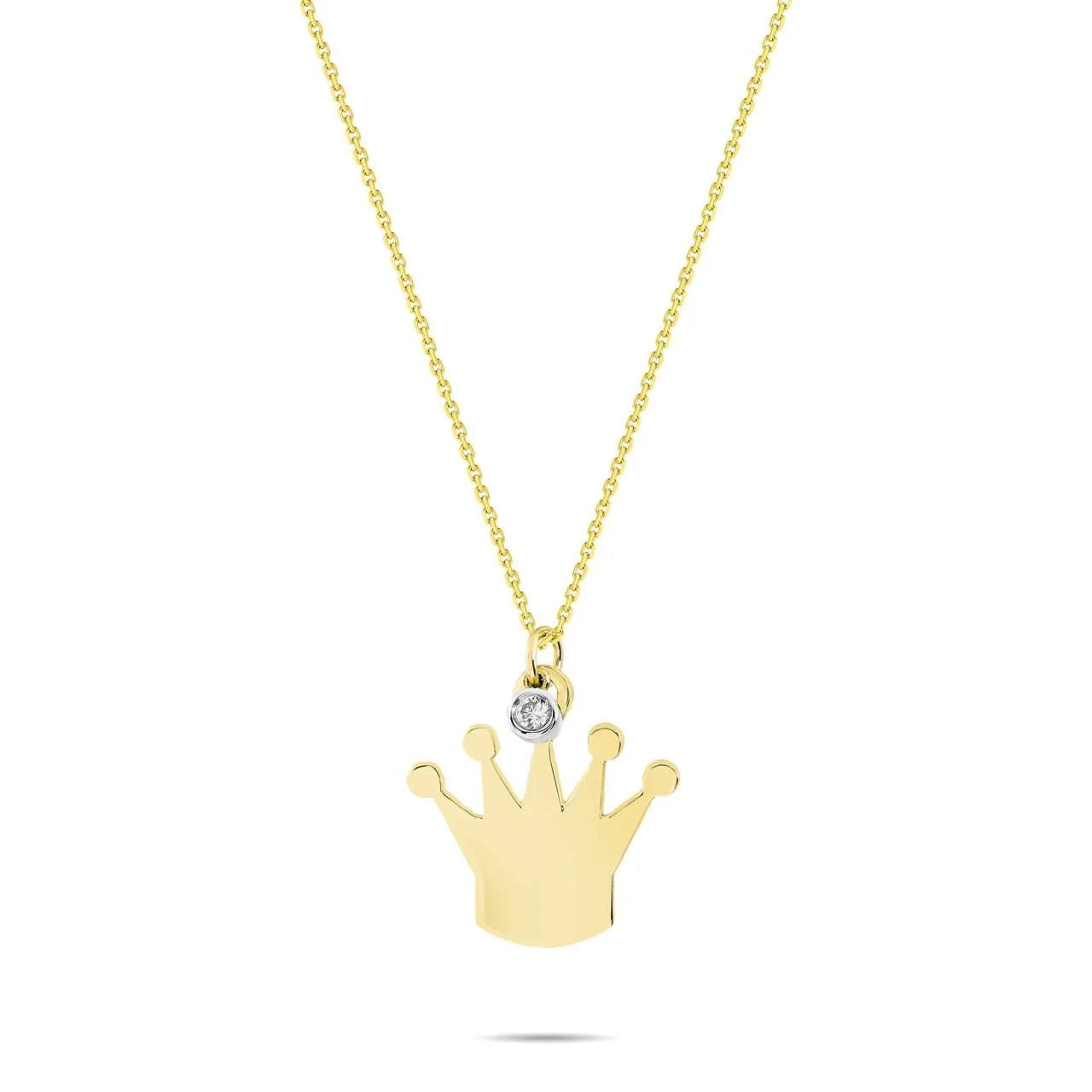 0,02 Karat Pırlanta Kolye "Taç" - Venta Jewelry