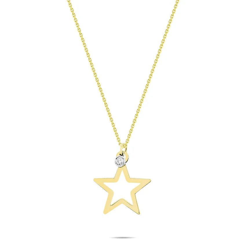 0,02 Karat Pırlanta Kolye "Yıldız" - Venta Jewelry