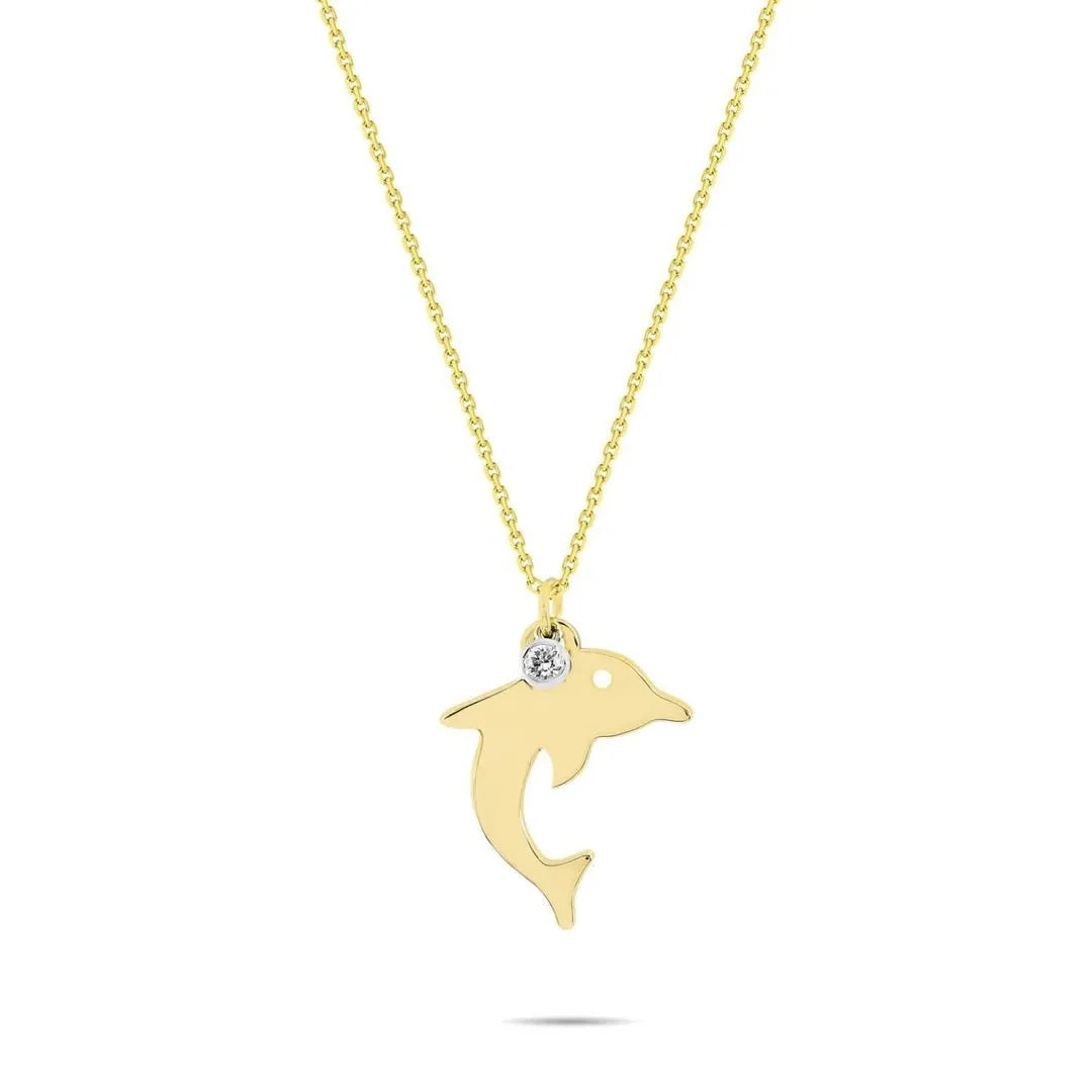 0,02 Karat Pırlanta Kolye "Yunus" - Venta Jewelry