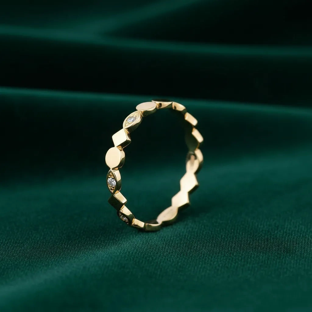 0,02 Karat Pırlanta Yüzük, F Renk SI - Venta Jewelry
