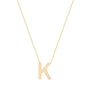 0,02 Karat Pırlantalı Harfli Kolye "K" - Venta Jewelry