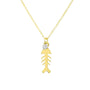 0,02 Karat Pırlantalı Kolye "Kılçık" - Venta Jewelry