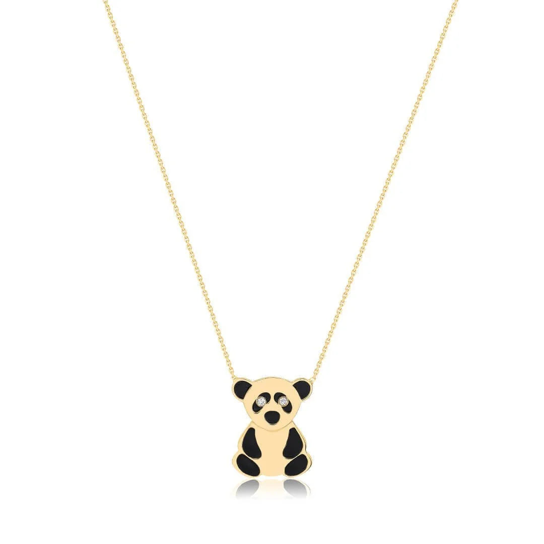 0,02 Karat Pırlantalı Kolye "Panda" - Venta Jewelry
