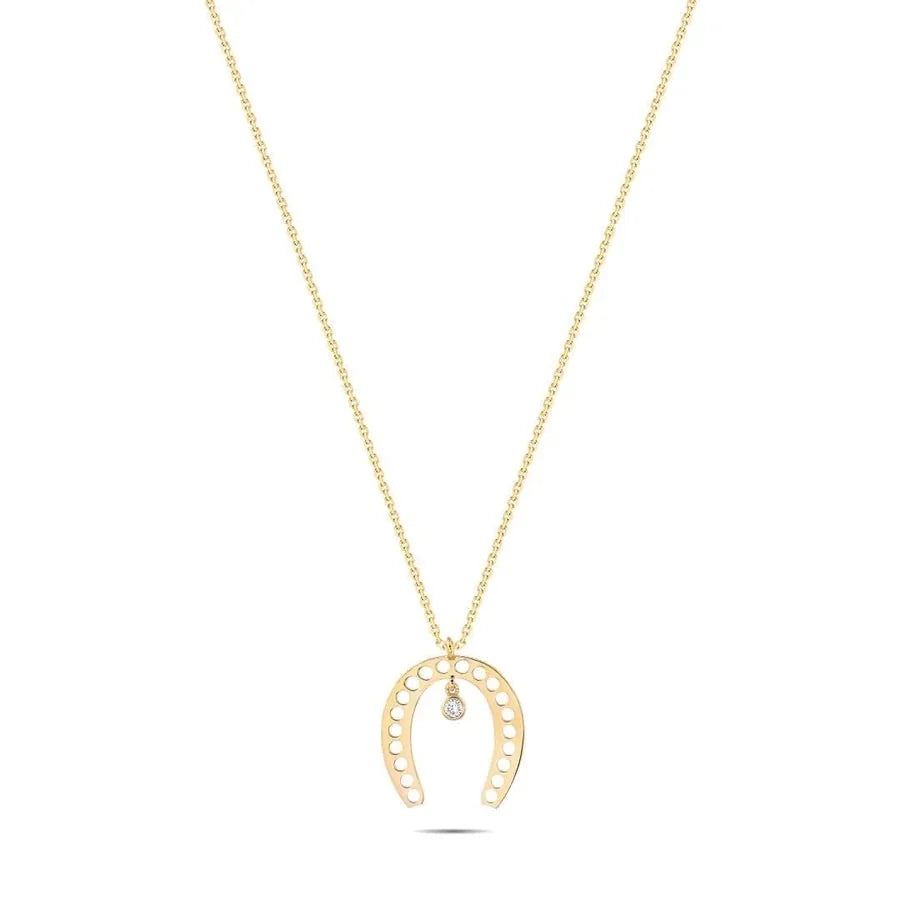 0,03 Karat Pırlanta Kolye "Nal" - Venta Jewelry