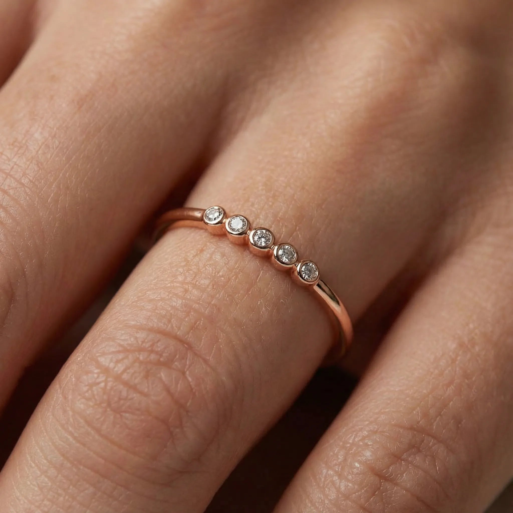 0,03 Karat Pırlanta Yüzük, F Renk SI - Venta Jewelry