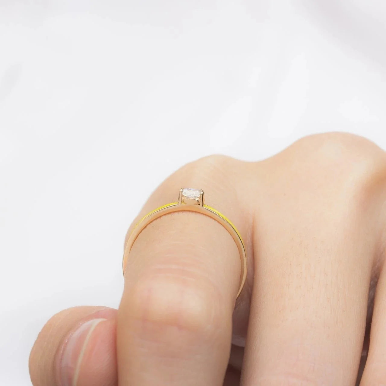 0,04 Karat Mineli Pırlanta Yüzük - Venta Jewelry
