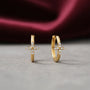 0,04 Karat Pırlanta Halka Küpe, F Renk SI - Venta Jewelry