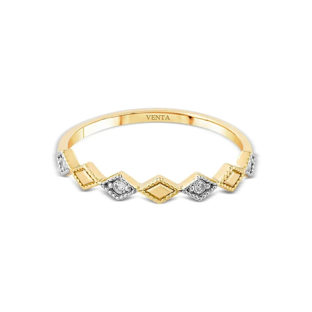 0,05 Karat Pırlanta Yüzük, F Renk SI - Venta Jewelry
