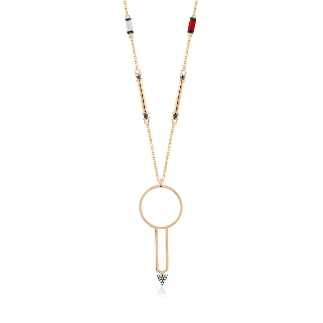 0,05 Karat Tasarım Pırlanta Kolye "Celestia" - Venta Jewelry