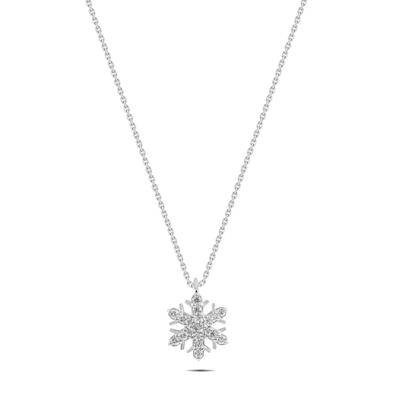 0,07 Karat Pırlanta Kolye "Kar Tanesi" - Venta Jewelry