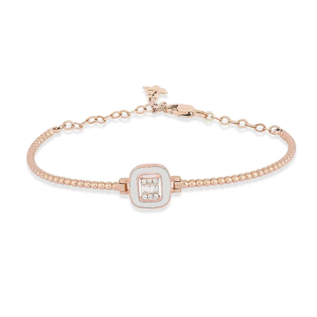 0,09 Karat Mineli Baget Pırlanta Bileklik "Mina" - Venta Jewelry