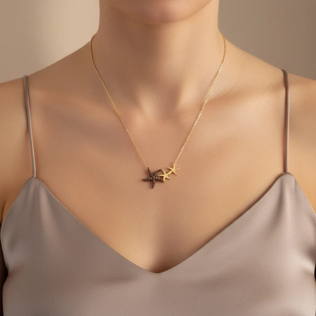 0,12 Karat Tasarım Kolye "Brown", F Renk SI - Venta Jewelry
