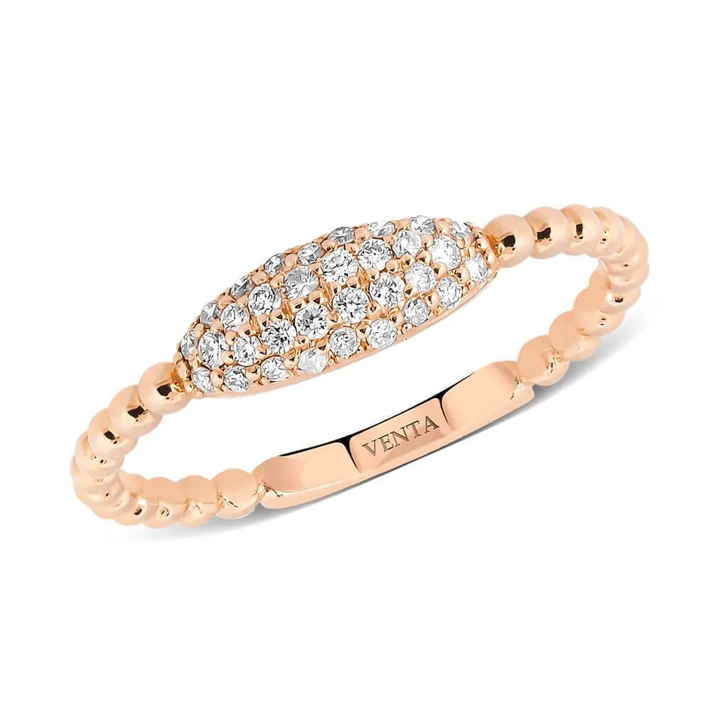 0,16 Karat Pırlanta Yüzük "Neva", F Renk SI - Venta Jewelry
