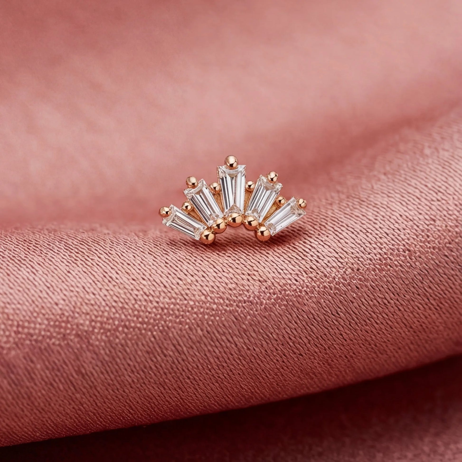 0,17 Karat Pırlanta Küpe, F Renk SI - Venta Jewelry
