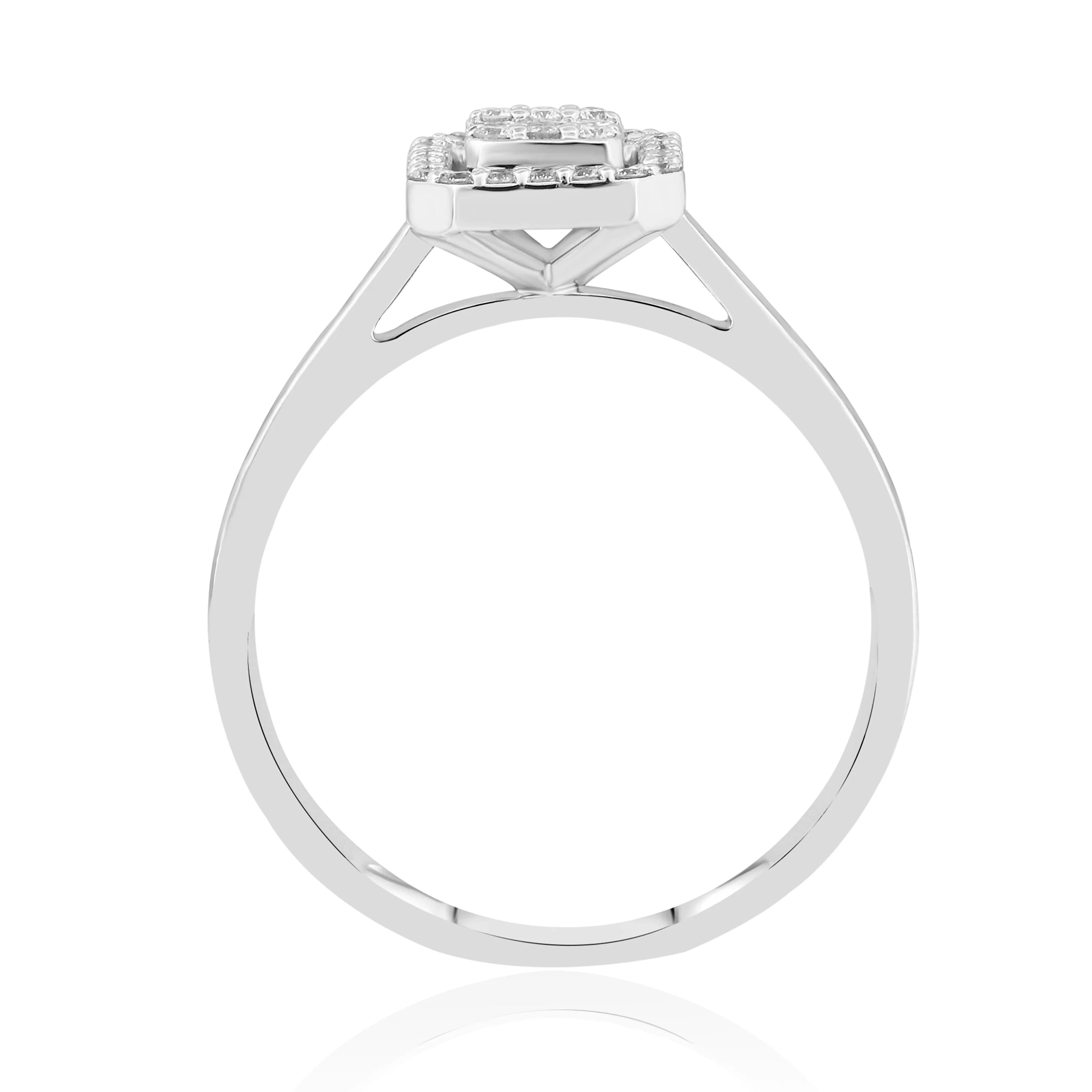 0,21 Karat Baget Pırlanta Yüzük "Mahru" - Venta Jewelry