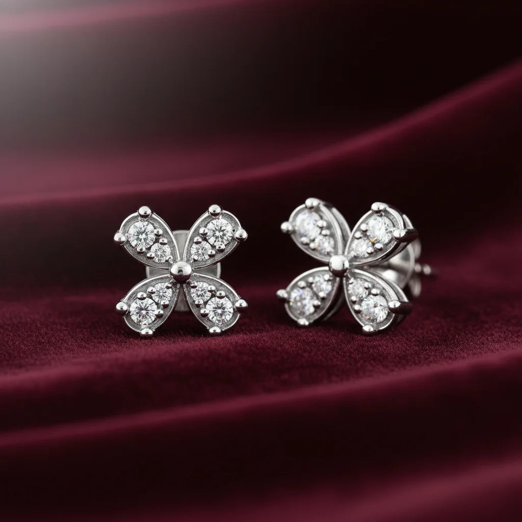 0,21 Karat Tasarım Pırlanta Küpe - Venta Jewelry