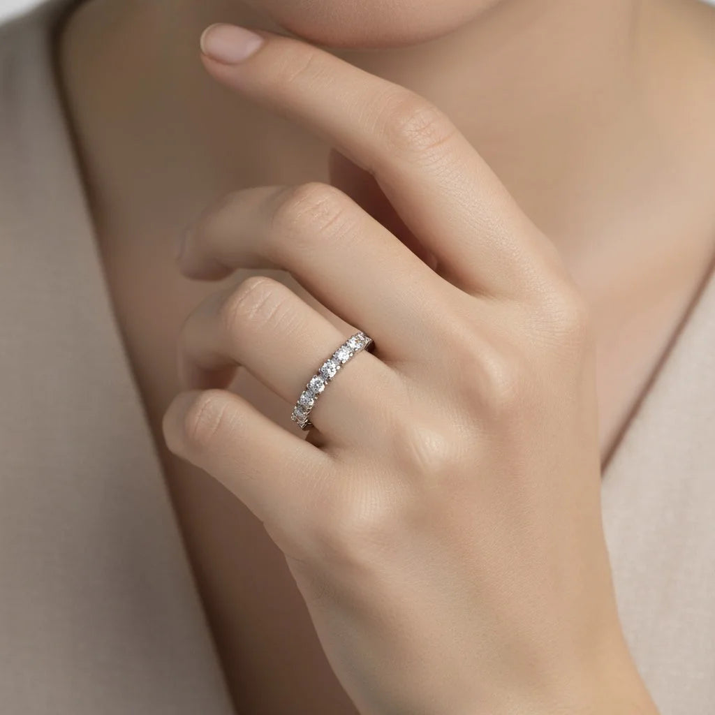 0,21 Karat Yarımtur Pırlanta Yüzük "Veca" - Venta Jewelry