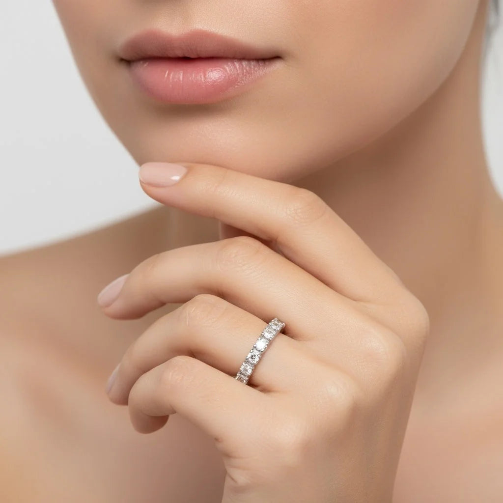 0,21 Karat Yarımtur Pırlanta Yüzük "Veca" - Venta Jewelry
