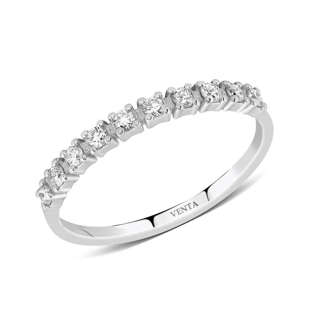 0,21 Karat Yarımtur Pırlanta Yüzük "Veca" - Venta Jewelry