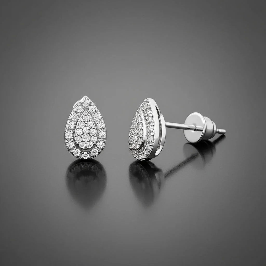 0,22 Karat Damla Coronet Pırlanta Küpe "Sillage" - Venta Jewelry