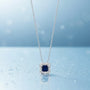 0,23 Karat Pırlanta Safir Kolye - Venta Jewelry