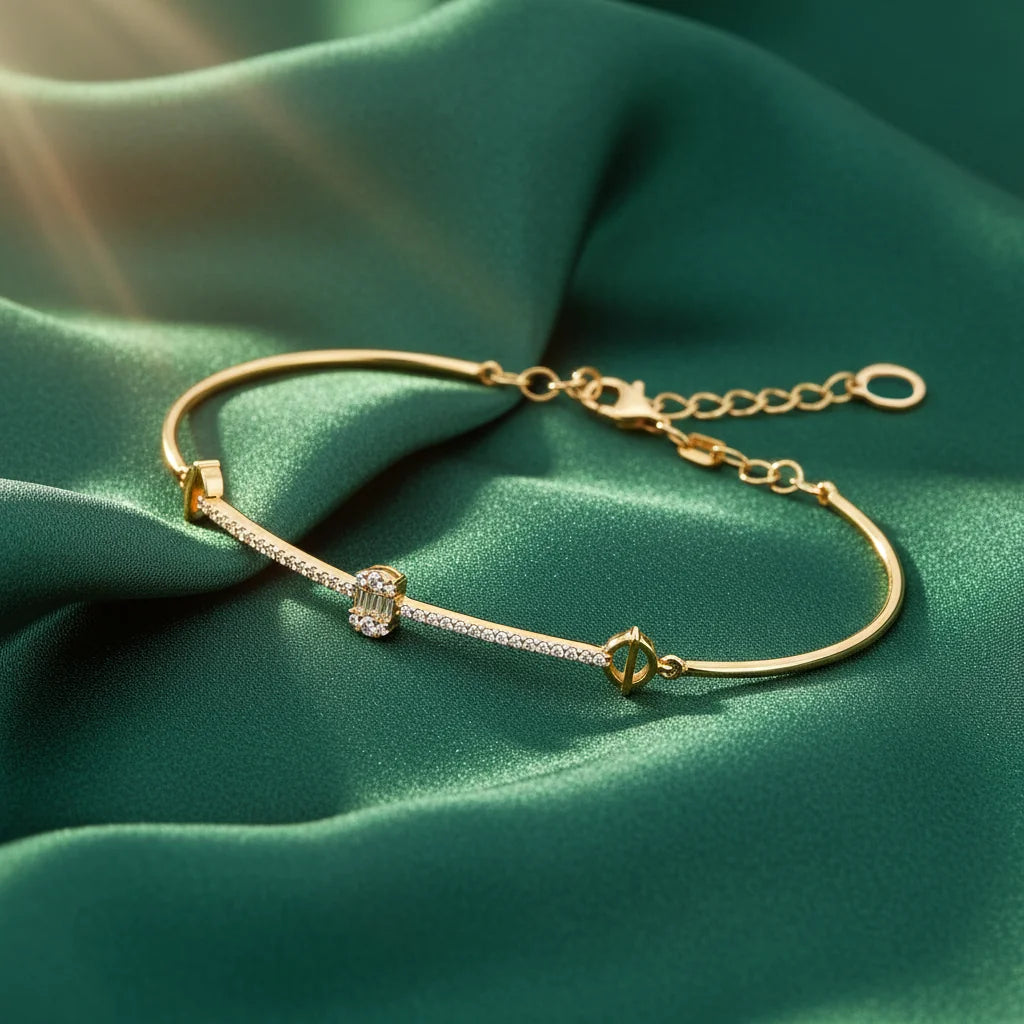 0,24 Karat Baget Pırlanta Bileklik - Venta Jewelry