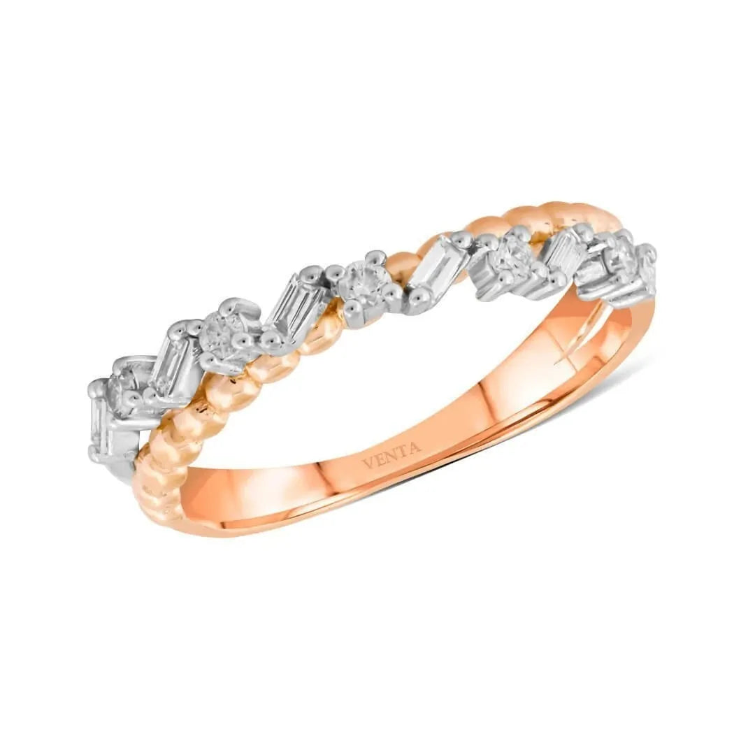 0,24 Karat Pırlanta Yüzük, F Renk SI - Venta Jewelry