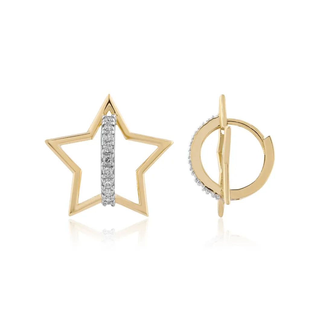 0,24 Karat Tasarım Pırlanta Küpe, F Renk SI - Venta Jewelry
