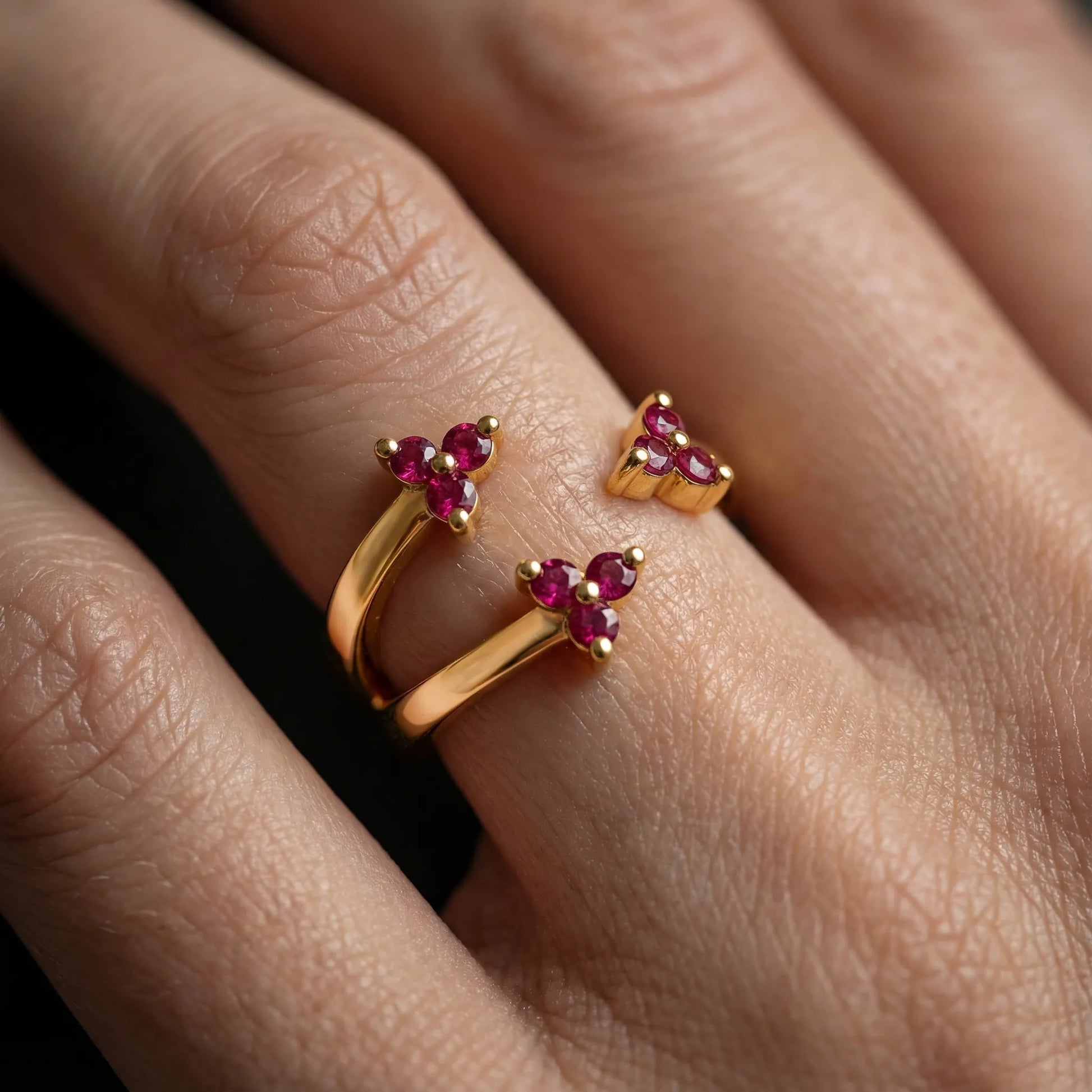 0,25 Karat Yakut Yüzük, F Renk SI - Venta Jewelry
