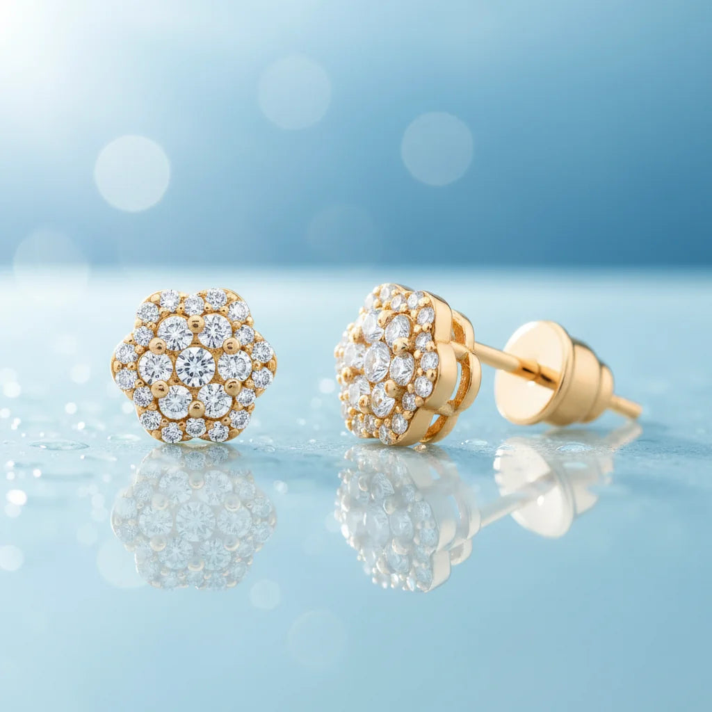 0,26 Karat Coronet Pırlanta Küpe - Venta Jewelry