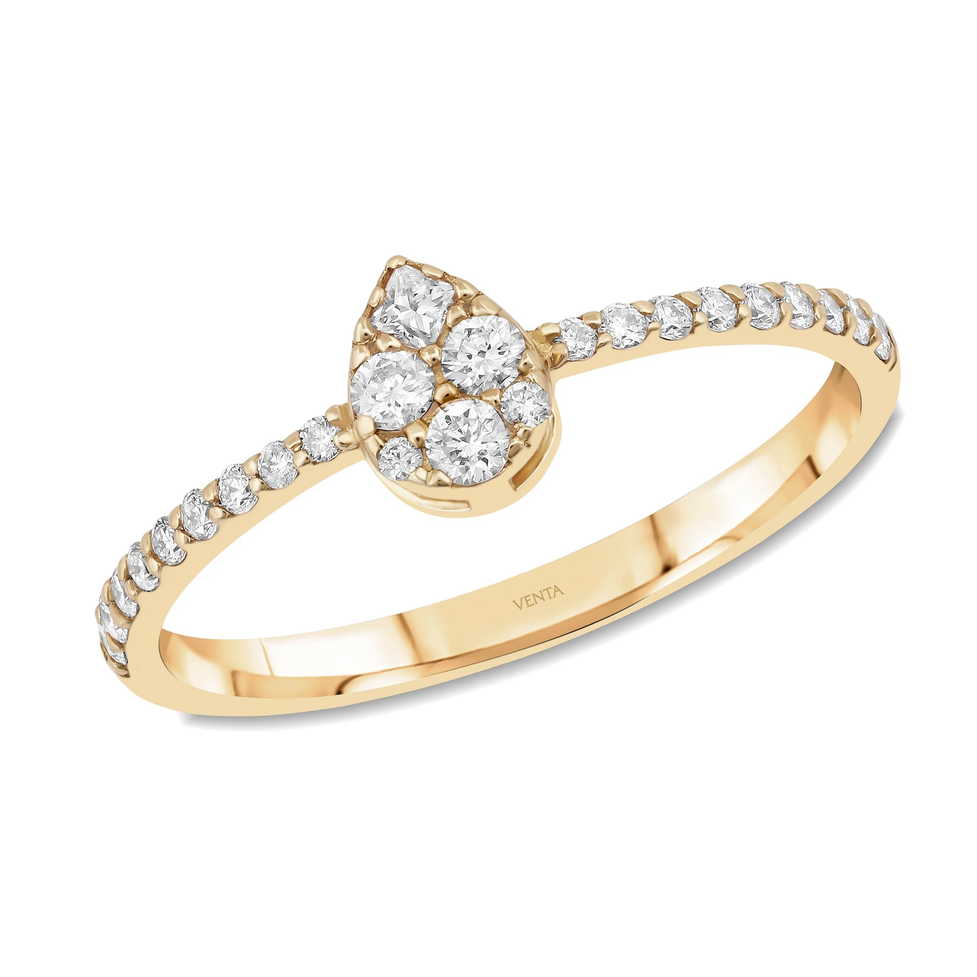0,26 Karat Coronet Pırlanta Yüzük - Venta Jewelry